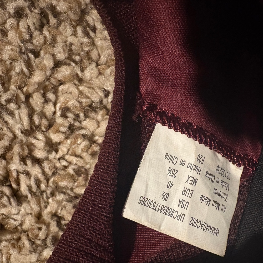 Women's Avia Burgundy Memory Foam Slip-On Sneakers - Picture 5 of 10